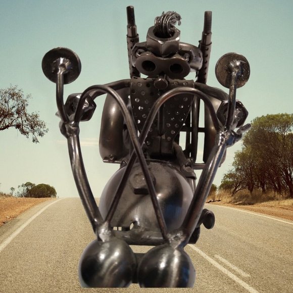 Three Wheel Metal Chopper Made from Scrap Metal - Picture 4 of 8